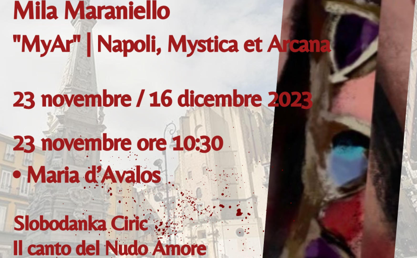 Pinacoteca Patiniana Castel di Sangro (AQ) – 23 novembre 2023 | “Il canto del Nudo Amore”, Slobodanka Ciric (a Maria d’Avalos e Fabrizio Carafa).